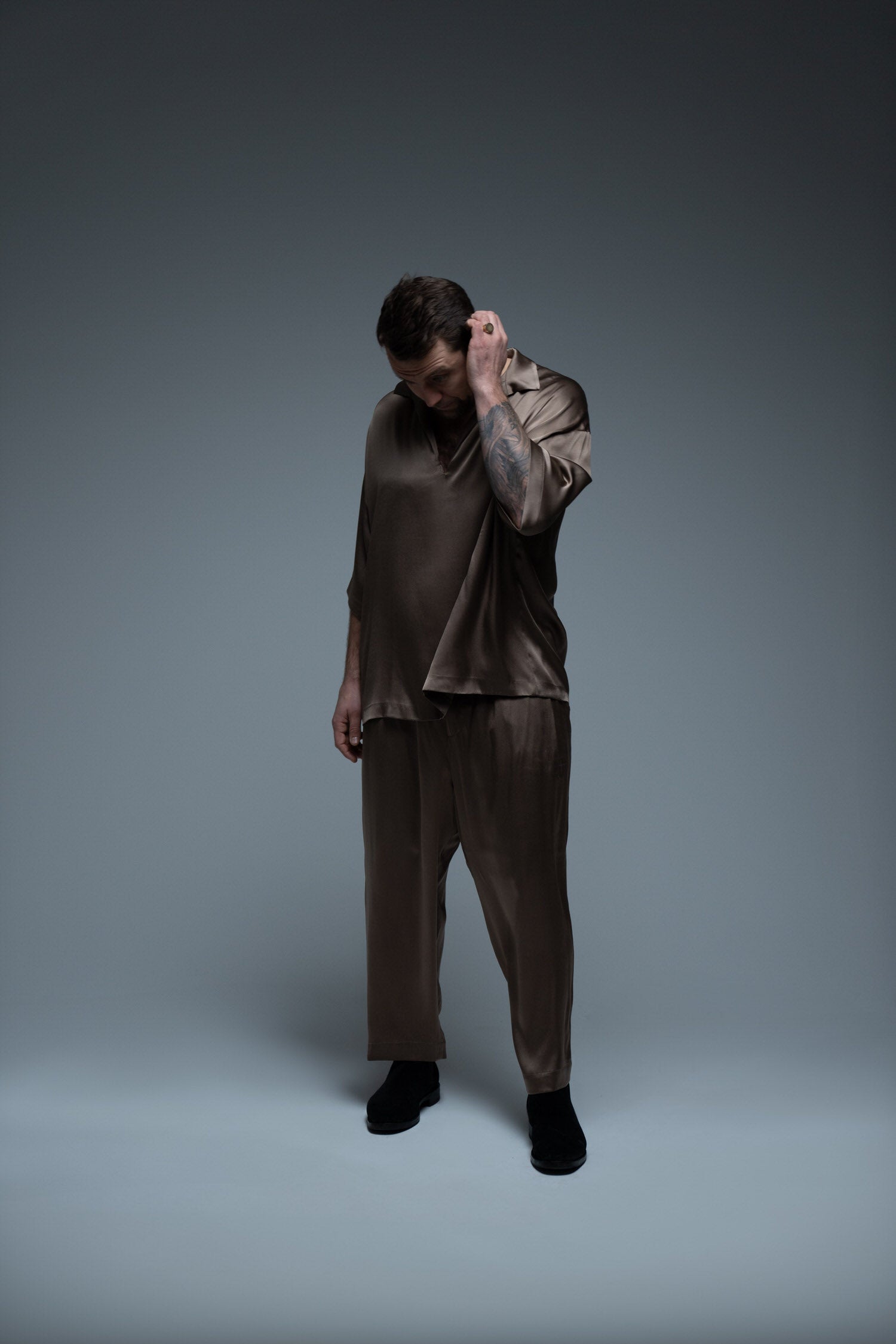 FLUID DRAWSTRING TROUSERS